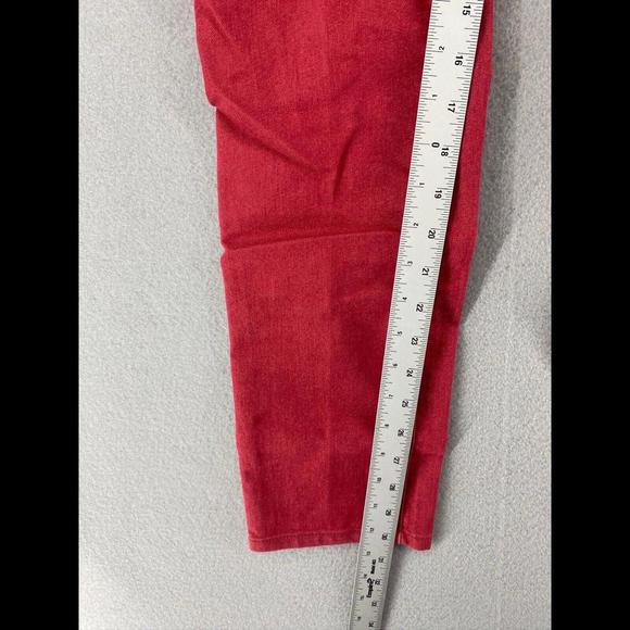 Prana Jeans Womens Size 4 / 27 Red Slim Straight Leg Mid Rise Casual Denim Pants - Picture 4 of 6